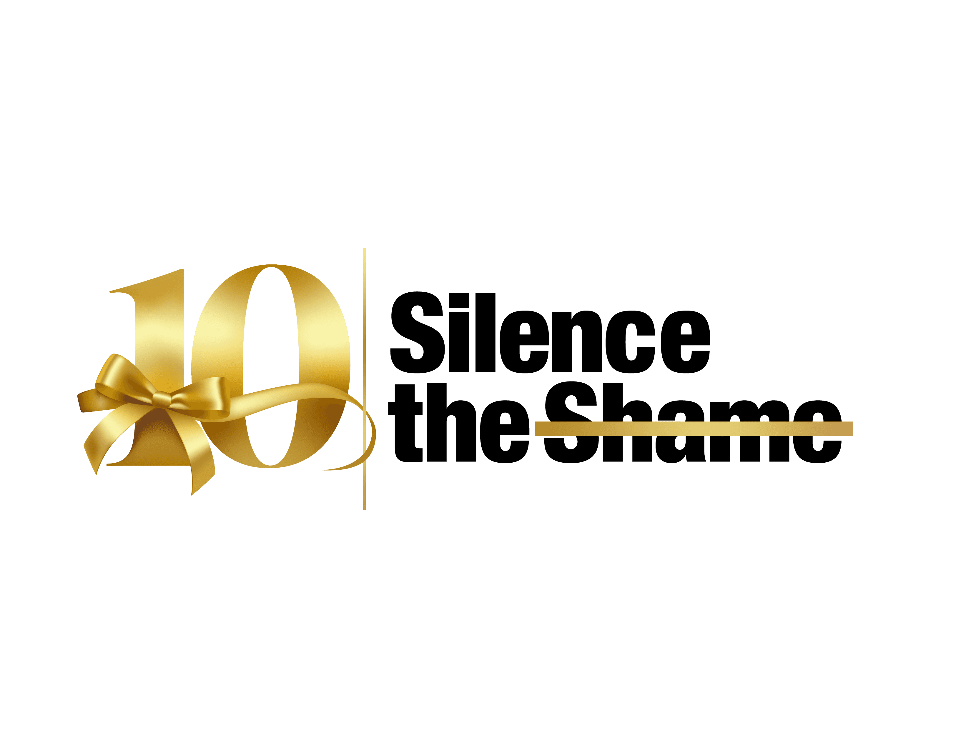 Silence the Shame 10-year anniversary logo