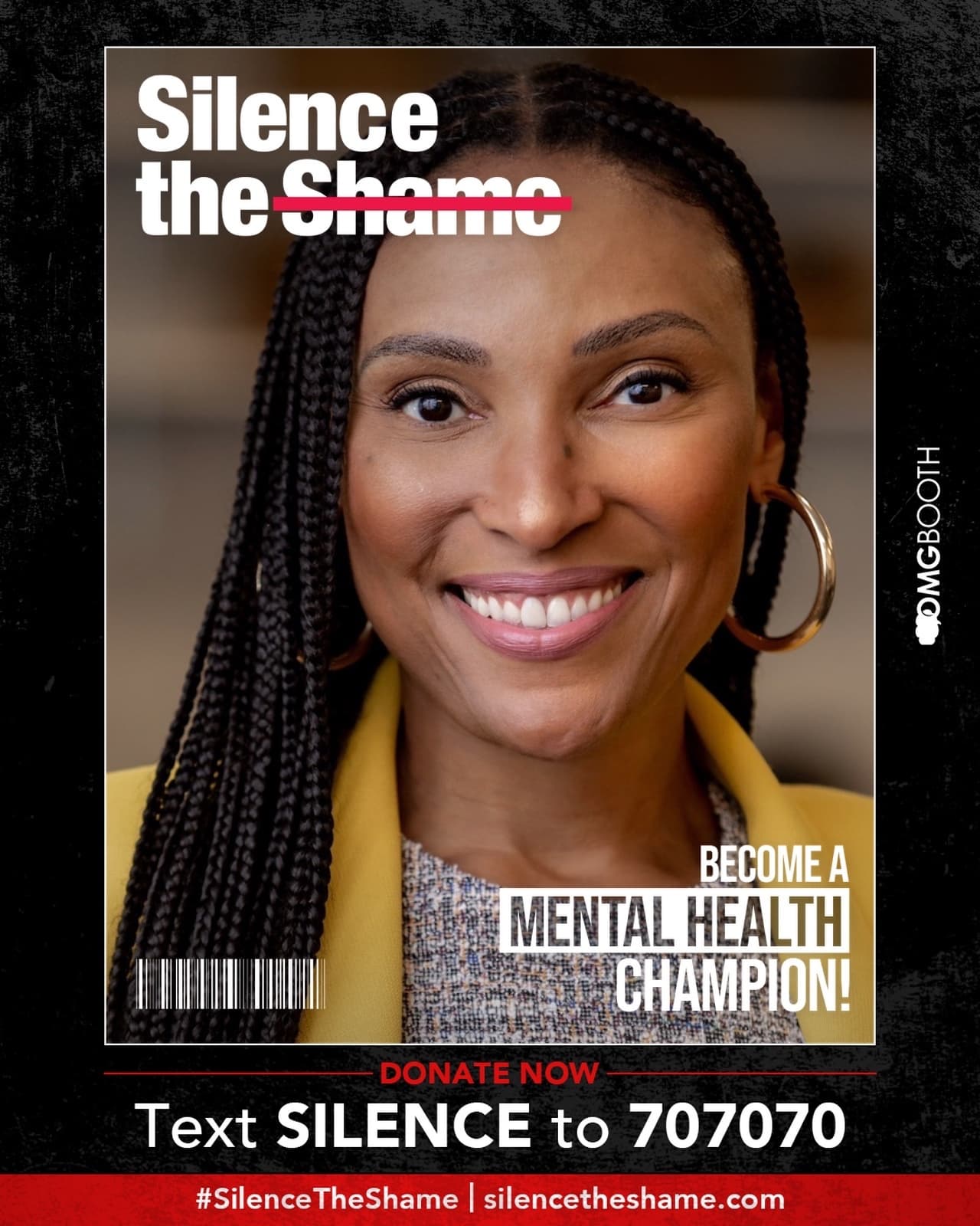 Silence the Shame campaign frame from a past participant