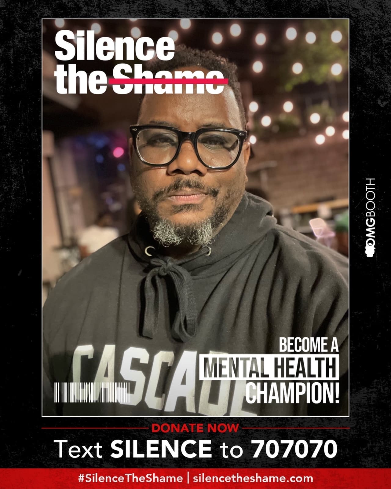 Silence the Shame campaign frame from a past participant